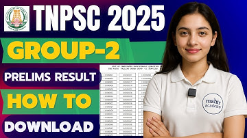 tnpsc group 2 prelims result 2025 | how to check tnpsc group 2 results 2025 | mahir academy 