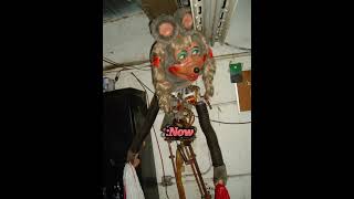 😳 Abandoned Animatronics 🤯 #3 Then vs Now… #shorts #youtubeshorts #nostalgia #nowvsthen