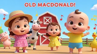 Old MacDonald Funny Farm Animals 🐄🦆🐷 | Sing Along Kids Song | SmileBaby Rhymes 