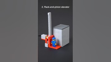 Elevator types demonstrated with Lego #shorts