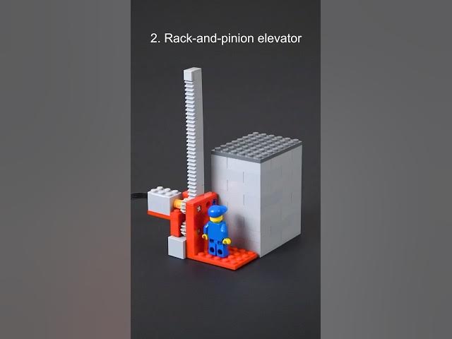 Elevator types demonstrated with Lego #shorts