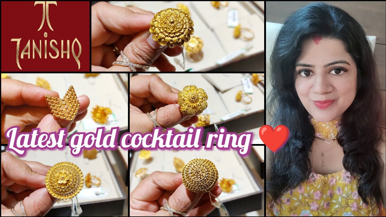 Buy Jadau Cocktail Rings Online | 22k Hallmark Gold | Rudradhan