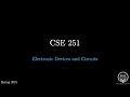 CSE 251 | Mosfet | Class Lecture 3 | Fall 2023 | Brac University