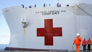 Life on a US Navy Hospital Ship Filled with Medical Personnel