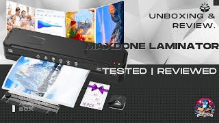 Unboxing & Review MAXDONE Laminator – A3 Laminating Made Easy!