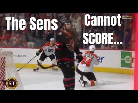 SCORING ISSUES CONTINUE FOR The Ottawa Senators As They FALL To The WINLESS Philadelphia Flyers...