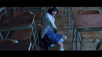 NMB48市川美織が激しいアクション！　映画「放課後戦記」予告編