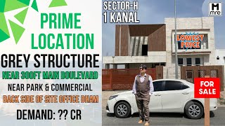 1 KANAL GREY STRUCTURE HOUSE FOR SALE IN SECTOR-H DHA MULTAN