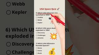 USA Space Quiz! Only Geniuses Get 7/7! 🚀🇺🇸 #shorts