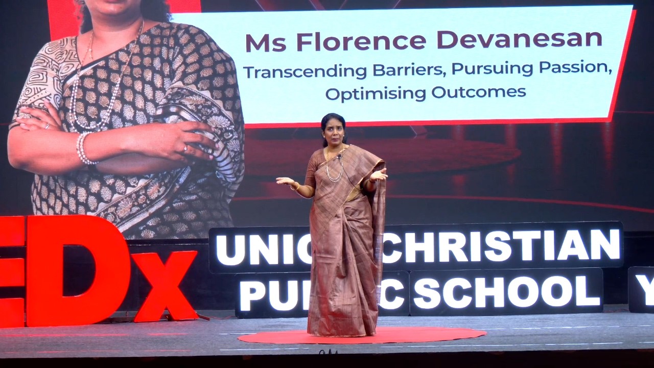Transcending Barriers, Pursuing Passion | Florence D | TEDxUnion Christian Public School Youth