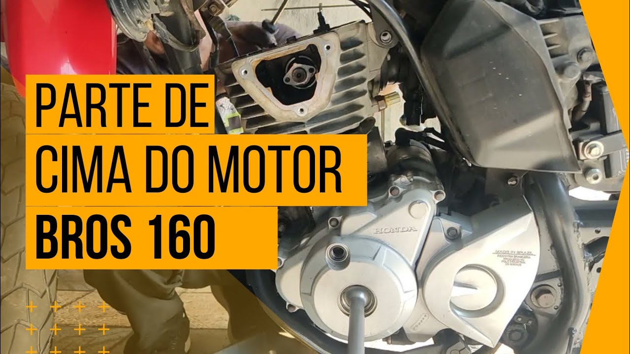Como desmontar a parte de cima do motor da Bros 160, fan160 e Titan 160, Parte 2.