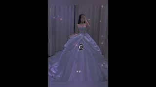 فستان 👗زفافك حسب اول حرف من اسمك