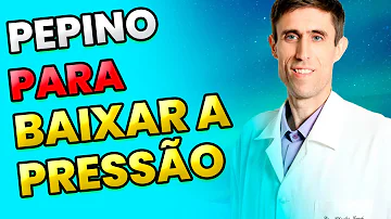 Como baixar a pressão com pepino?