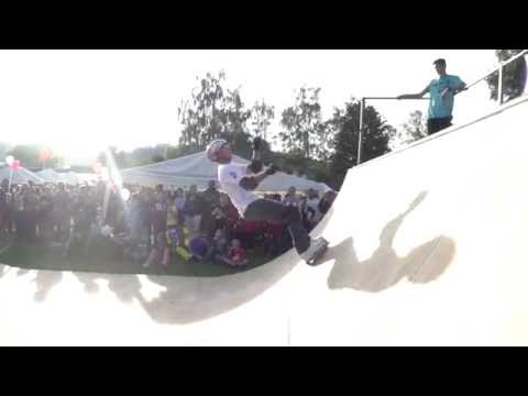 Inline backflip rocket slowmotion on miniramp