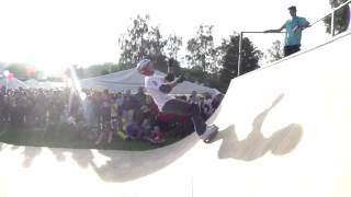Inline backflip rocket slowmotion on miniramp