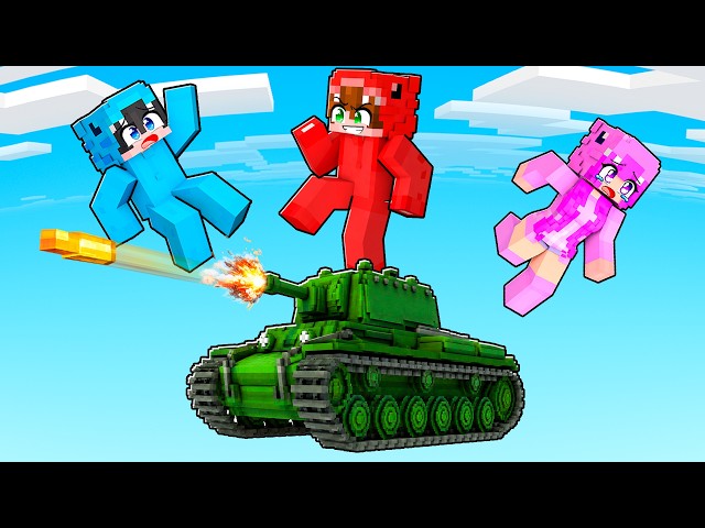 Sobreviví en UN BLOQUE MILITAR en Minecraft!