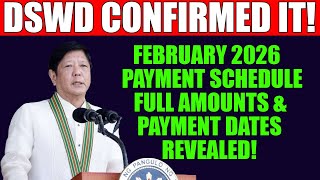 DSWD Releases Feb 2026 Payment Schedule - Full Amounts & Payments dates Revealed!