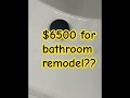 How much does a bathroom remodel with basic upgrades in 2024 cost in CA ? #bathroom #diyhome #diy
