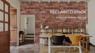 Reclaimed Brick Slips in Interior Design