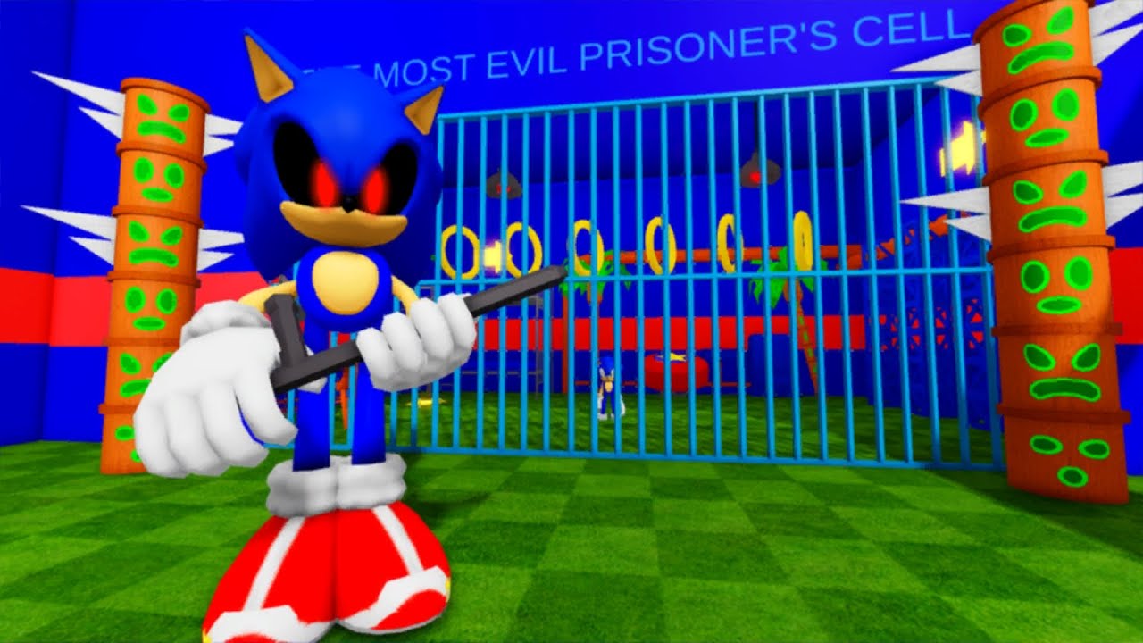SONIC EXE'S PRISON RUN OBBY = game Roblox 