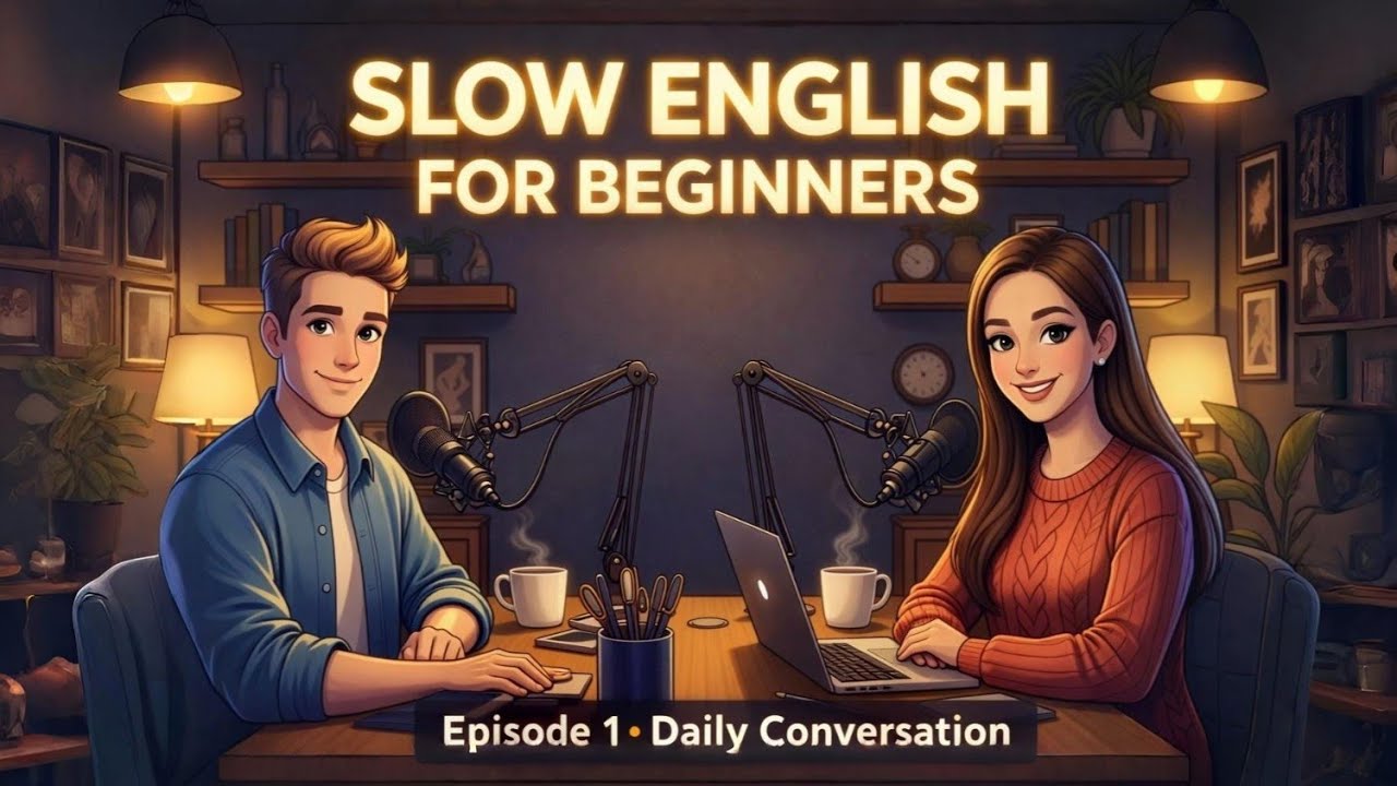 Slow English Conversation for Beginners – Episode 1 | Greetings, Numbers, Daily Life & Friendship