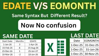 EDATE vs EOMONTH |Same Formula… Different Result | MB Excel