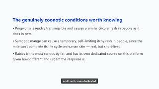 Module 1: What Zoonotic Actually Means, and the Short List
