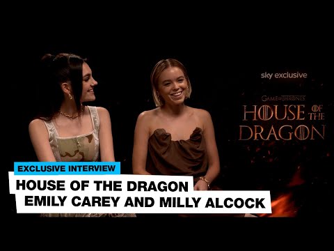 Milly alcock and emily carey on the "web of lies" in 'house of the dragon'