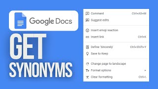 How to Do Synonyms | Google Docs Tutorial