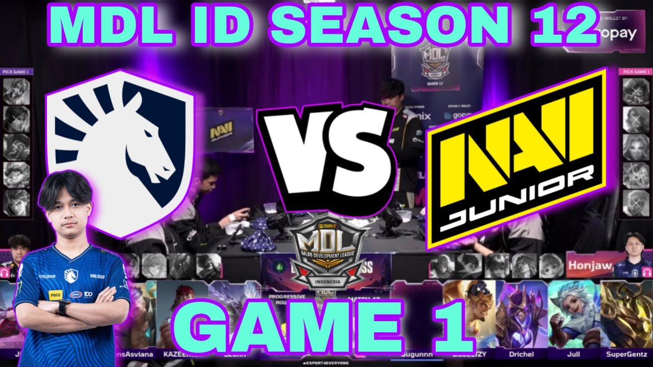 LANCELOT GUGUN MANIAC BUNGKAM NAVI! NAVI JUNIOR VS TEAM LIQUID ACADEMY GAME 1 MDL ID S12
