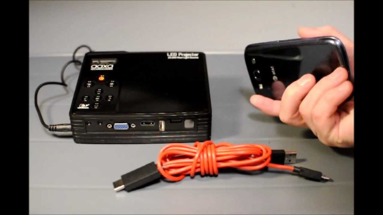 Connecting an AAXA LED Showtime 3D to a Galaxy S III