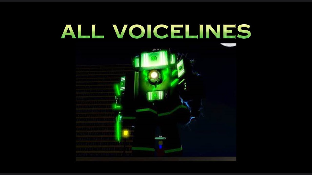 UPGRADED TITAN TESLA MAN (ALL VOICELINES WITH SUBTITLES)