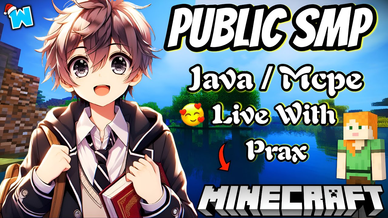 🔴MINECRAFT PUBLIC SMP | CRACKED SMP JAVA / MCPE 24/7 LIVE SERVER WITH ...