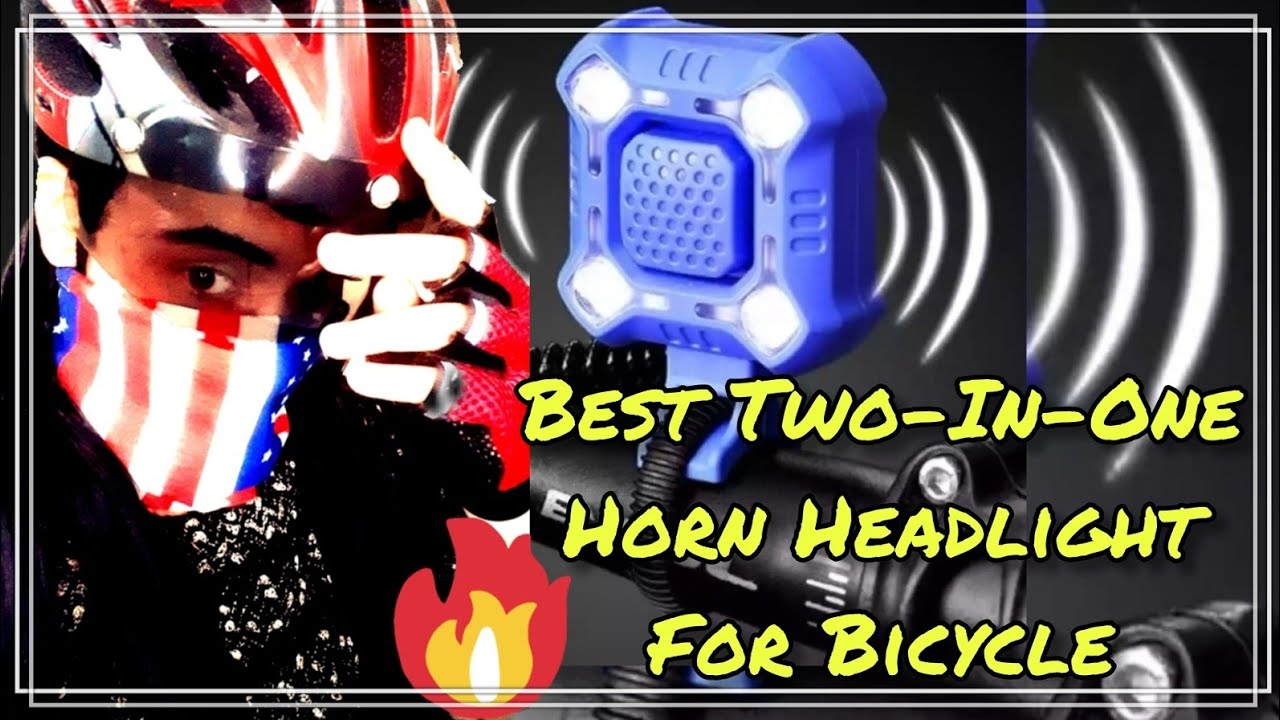 Best TwoInOne Horn Headlight For Bicycle daraz best horn 