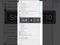 Right click using keyboard shortcut in Windows
