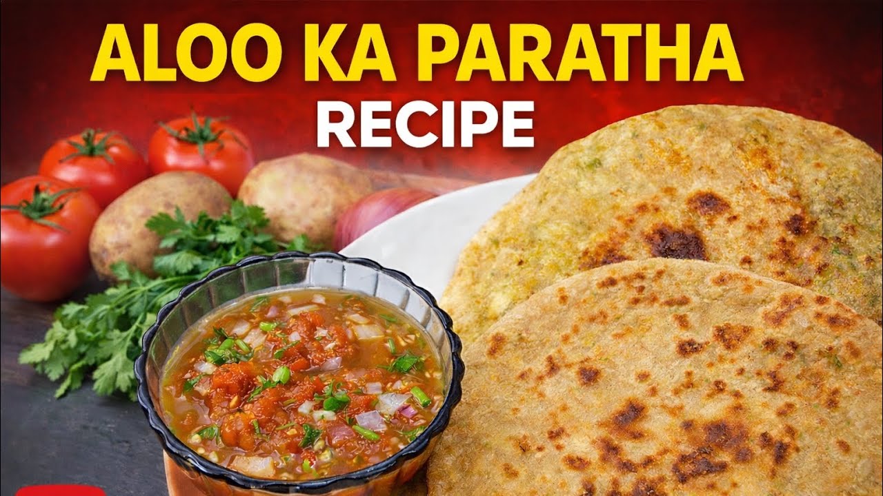 “Garma-garam Aloo ka Paratha 😋🫓 ghar jaisa swaad”