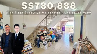 Blk 548 Jurong West Street 42 High Floor Semi Corner Maisonette with Unblock View