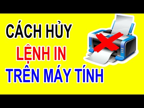 Cách Tắt Lệnh In Trên Máy Tính - Hủy Lệnh In - Xóa Lệnh In | Gin Gà Official