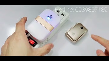 Bộ chuông cửa không dây cao cấp nút bấm không cần pin cần điện chống nước lắp ngoài trời APLUS C4