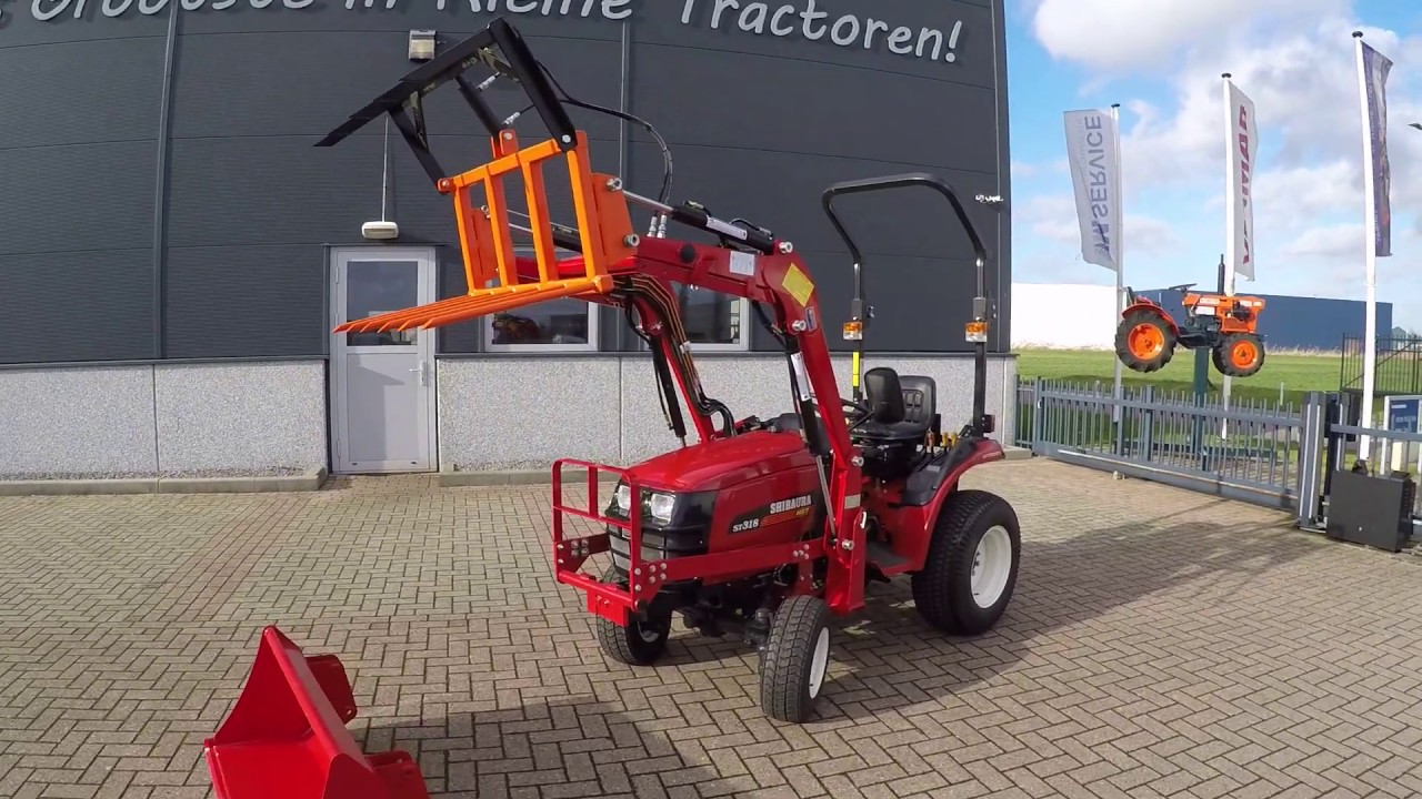 Shibaura ST318 4wd HST / 0069 Draaiuren / Voorlader + Mestklem