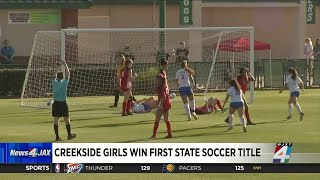 Creekside girls make history with first state soccer championship