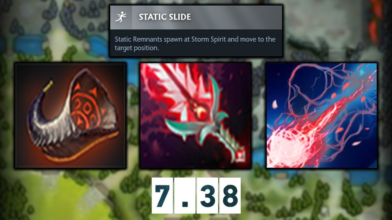 Tier 5 Neutral Minotaur Horn Storm Spirit + Static Slide Facet Dota 2