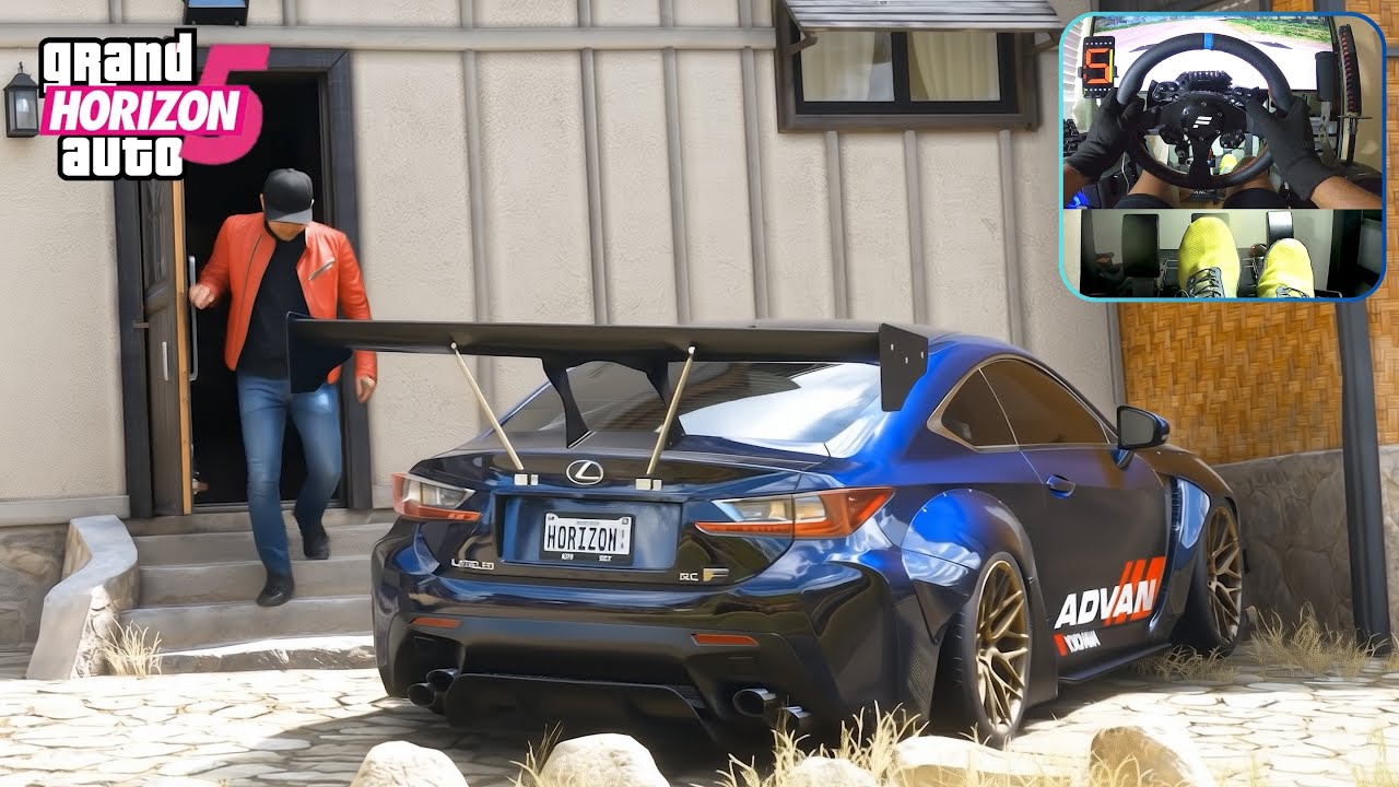 Widebody Lexus RC-F Gameplay | FH5 In 4K | Fanatec Wheel