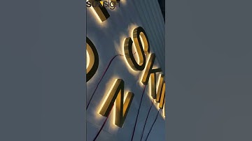 We custom make stainless steel backlit channel letters, perfect for lobby signs, company logo.