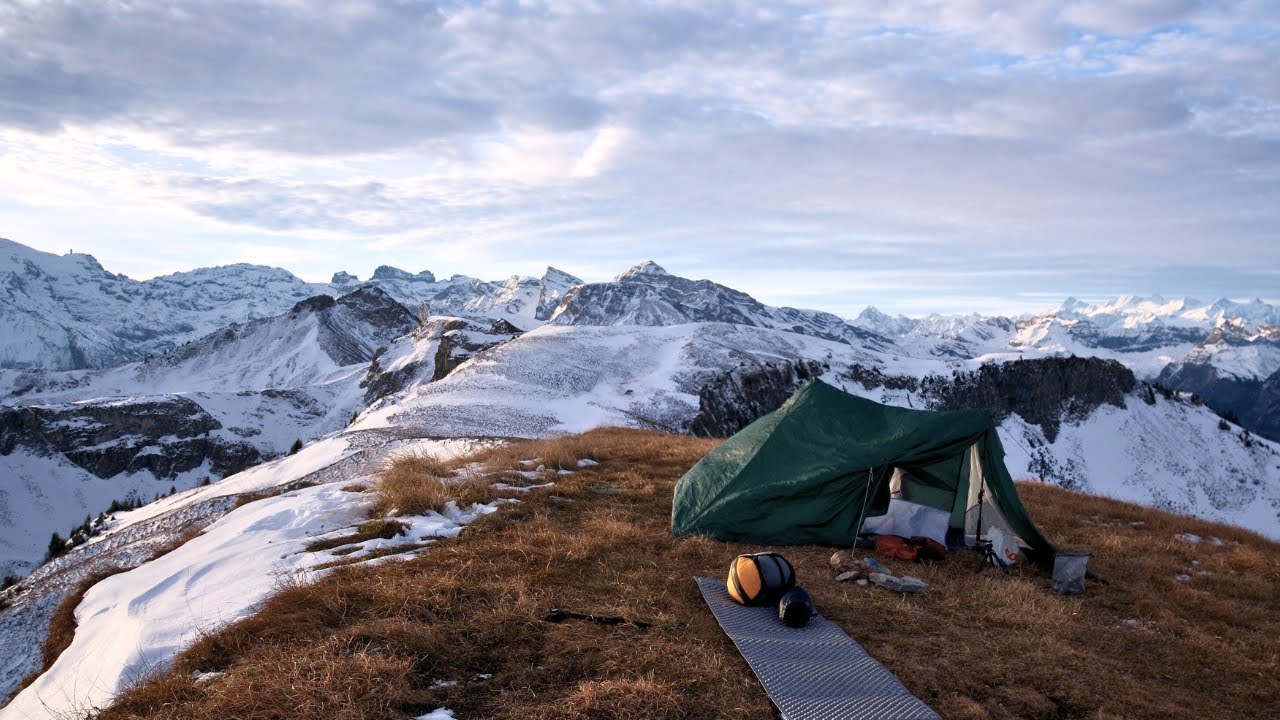 Finding Ptarmigans on a mountaintop - A cold alpine winter camp