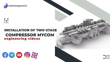 Installation of two-stage compressor Mycom