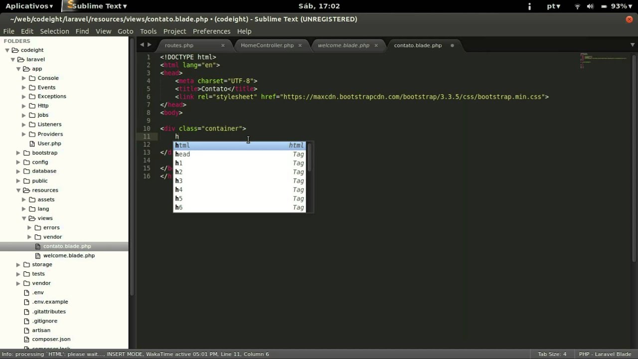 Laravel - Rotas, controllers e views - YouTube