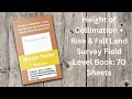 Surveying Field Book - Height of Collimation + Rise and Fall Land Survey Level Book - 70 Sheets