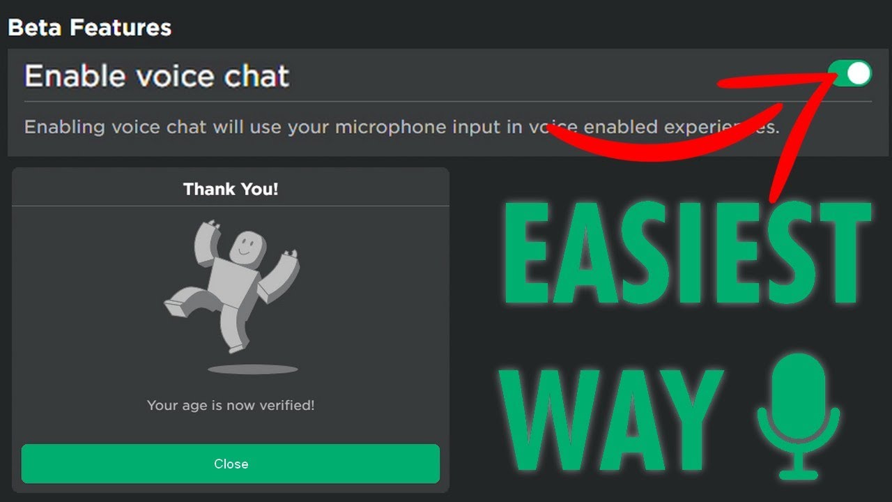 HOW TO GET VOICE CHAT IN ROBLOX 