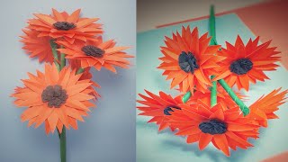 Room decoration idea with handmade flower | Creative new flowers idea with paper craft | Flower diy